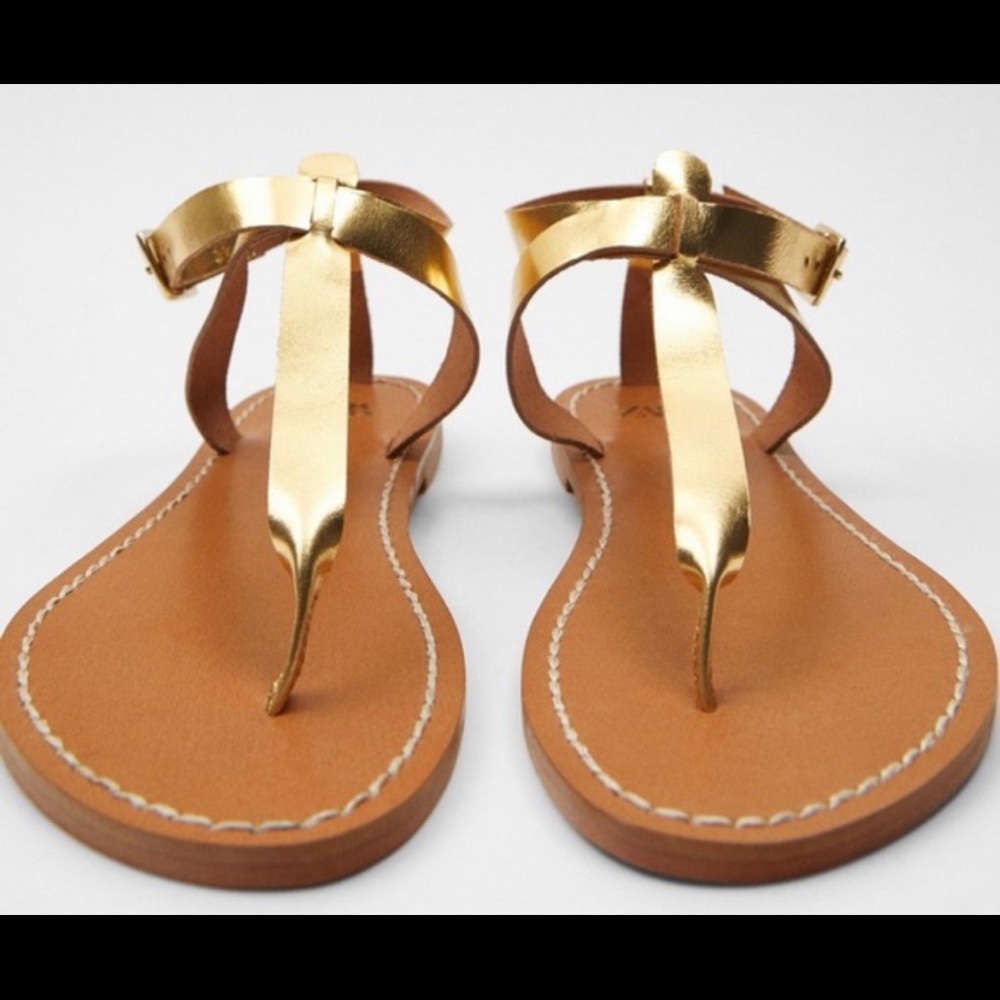 Zara Gold Sandals